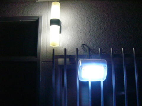 自作乾電池LED照明